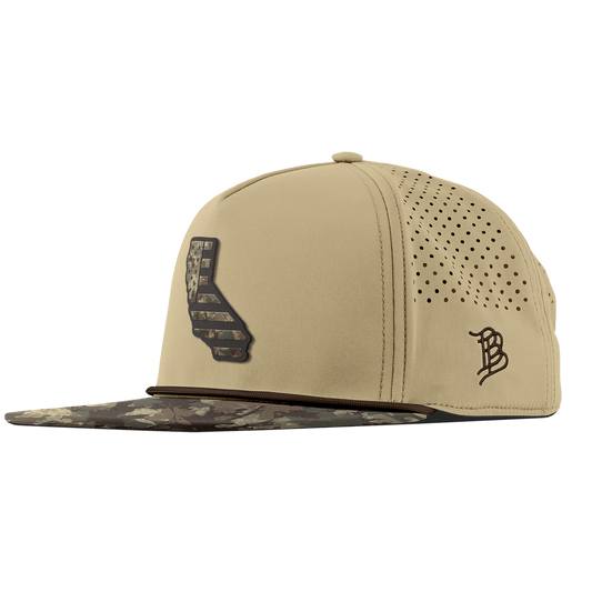 California Timber Camo Patriot Flat 5 Panel Rope Desert/Timber Camo