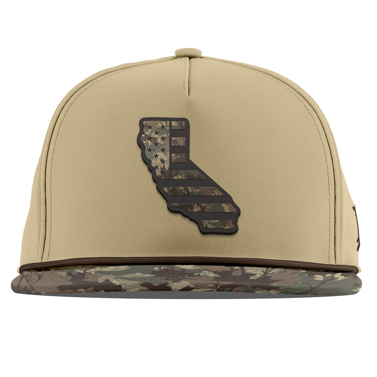 California Timber Camo Patriot Flat 5 Panel Rope Desert/Timber Camo