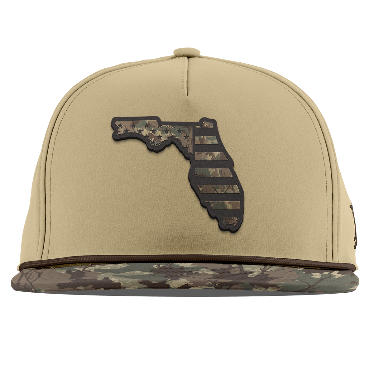Florida Timber Camo Patriot Flat 5 Panel Rope Desert/Timber Camo
