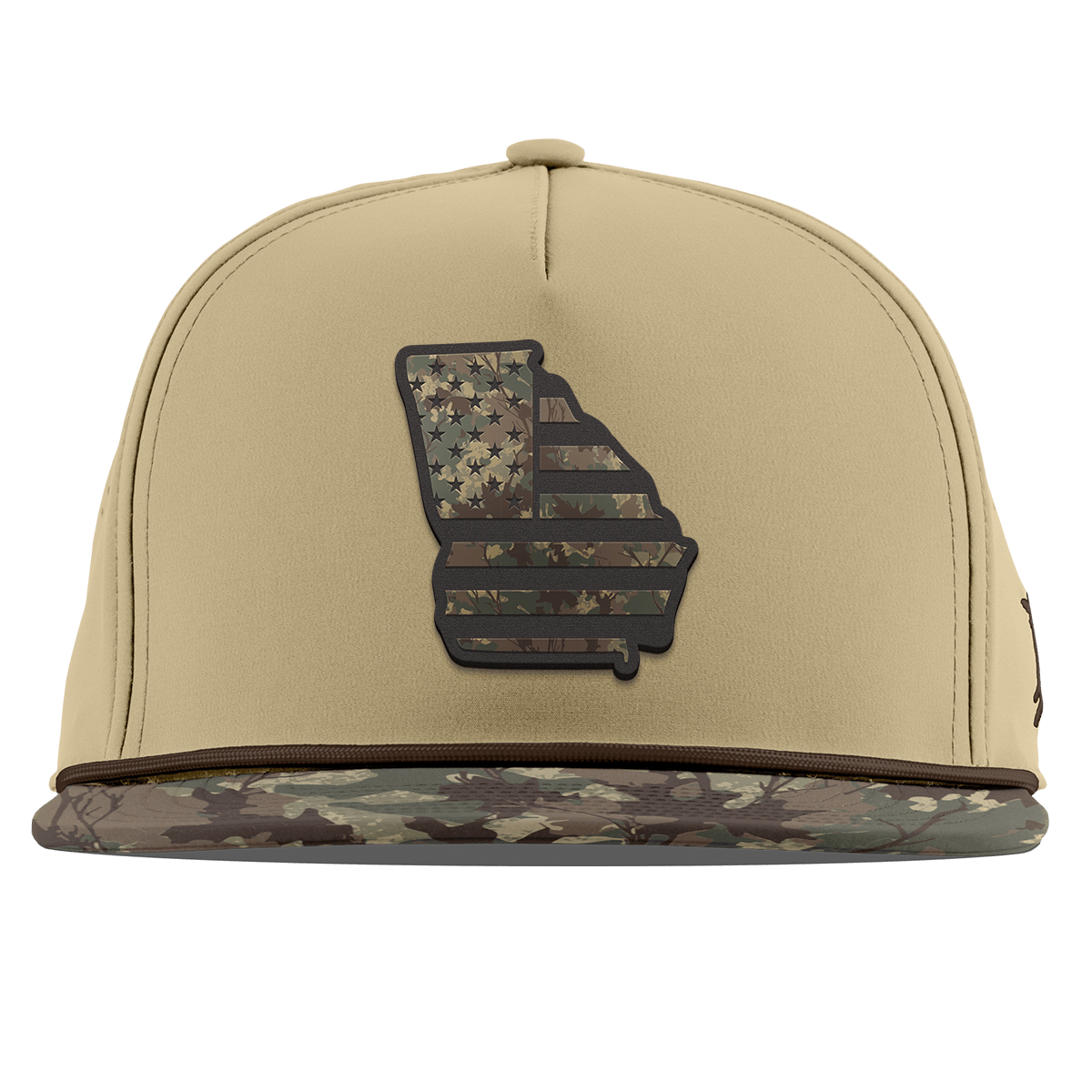 Georgia Timber Camo Patriot Flat 5 Panel Rope Desert/Timber Camo