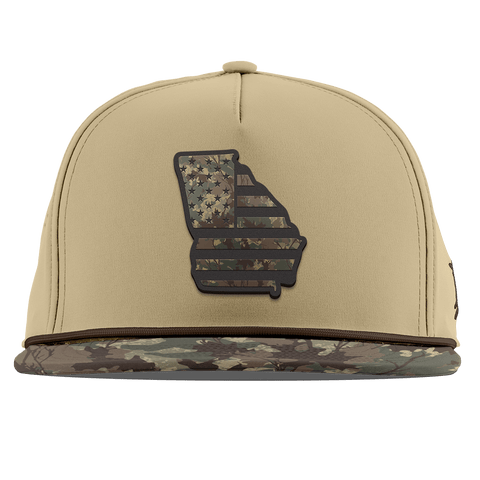 Georgia Timber Camo Patriot Flat 5 Panel Rope Desert/Timber Camo