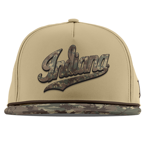Indiana University "Indiana Timber Camo Series" Flat 5 Panel Rope Desert/Timber Camo