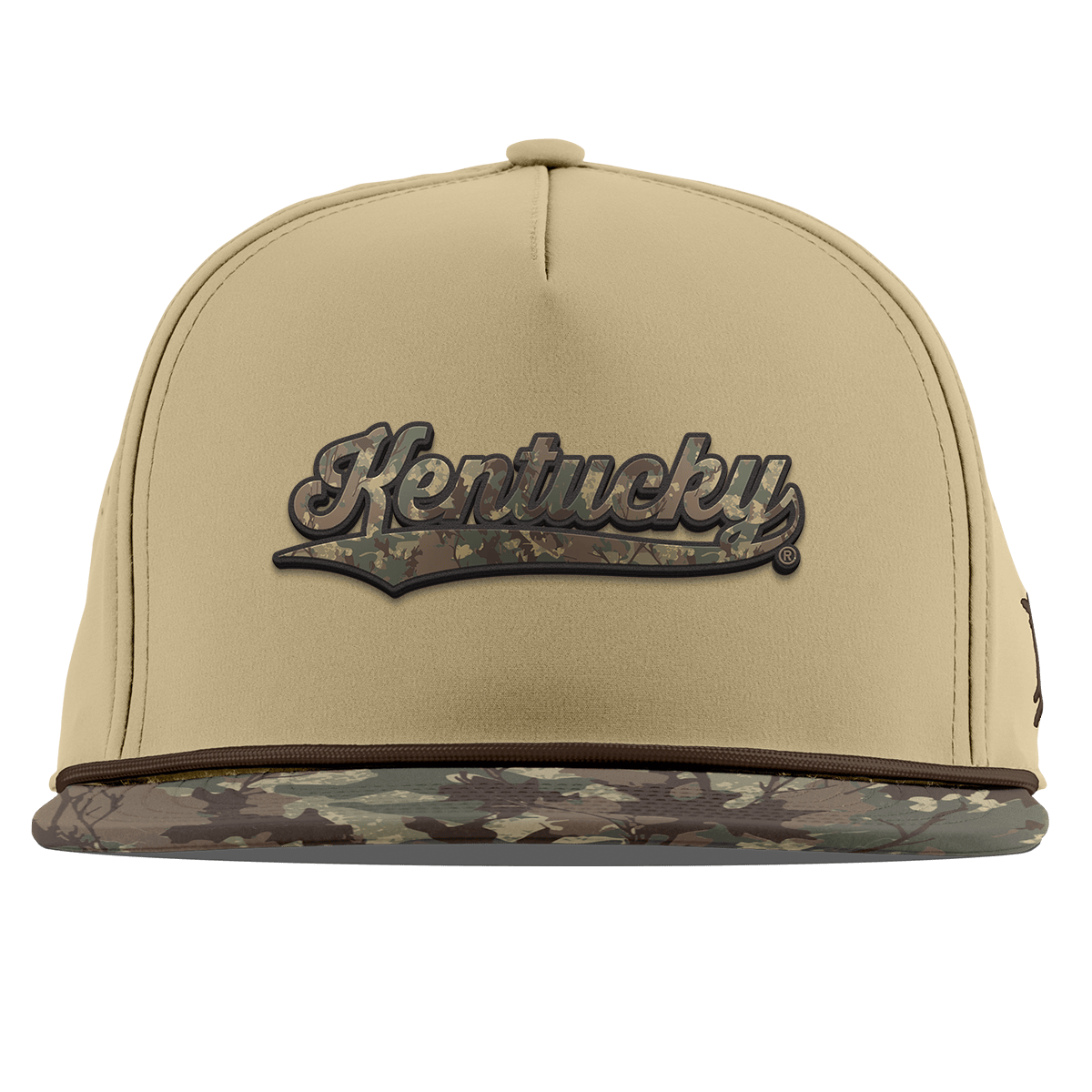 University of Kentucky "Kentucky Timber Camo Series" Flat 5 Panel Rope Desert/Timber Camo