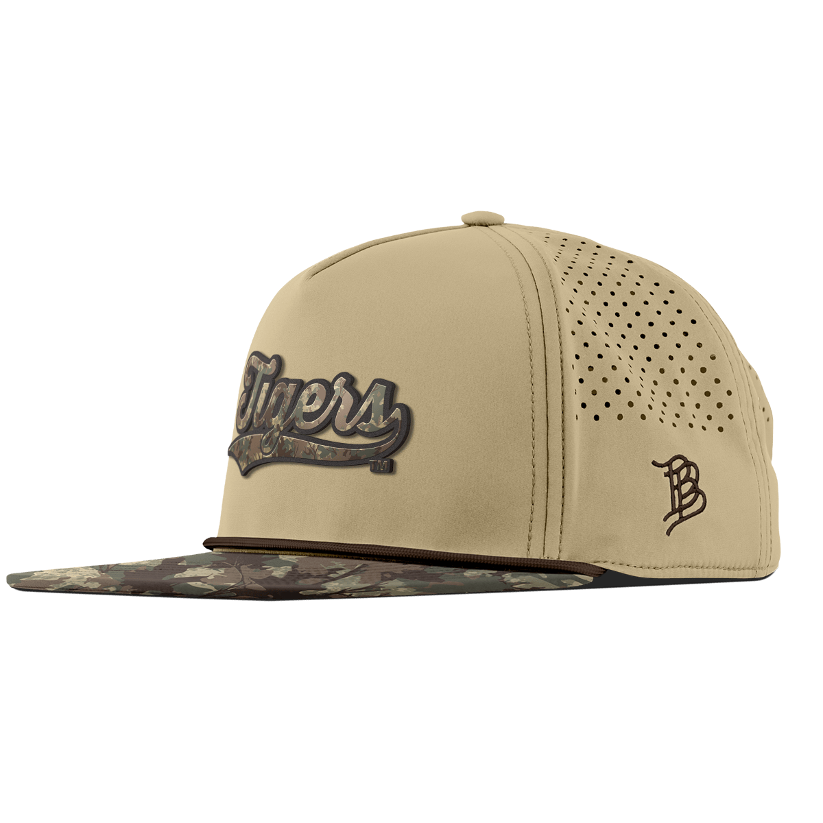 Louisiana State University "LSU Timber Camo Series"  Flat 5 Panel Rope Desert/Timber Camo