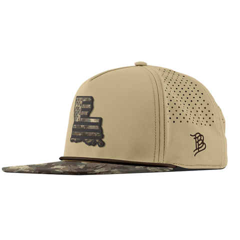 Louisiana Timber Camo Patriot Flat 5 Panel Rope Desert/Timber Camo