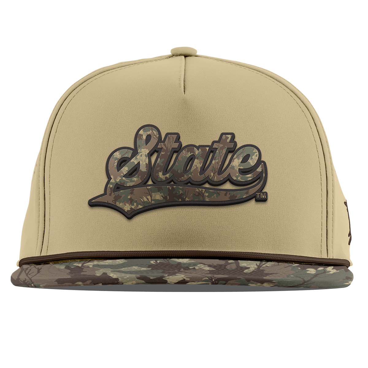 Michigan State University "Michigan State Timber Camo Series" Flat 5 Panel Rope Desert/Timber Camo