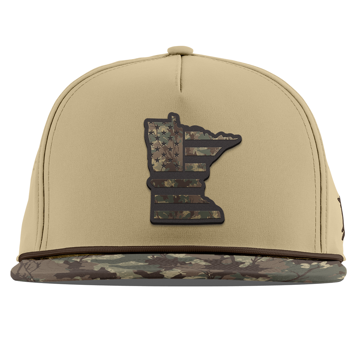 Minnesota Timber Camo Patriot Flat 5 Panel Rope Desert/Timber Camo