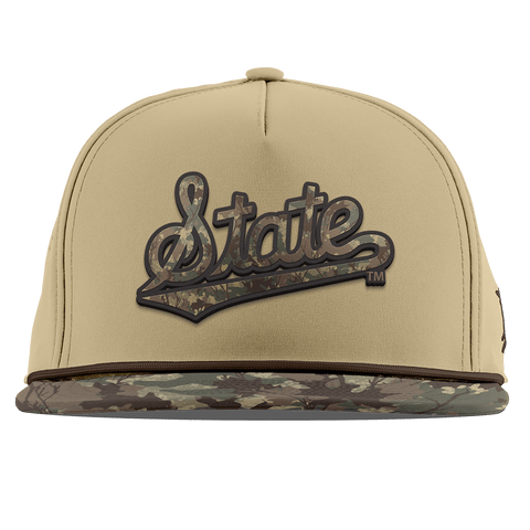 Mississippi State University "Mississippi Timber Camo Series" Flat 5 Panel Rope Desert/Timber Camo