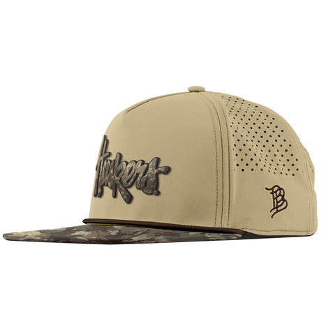 University of Nebraska "Nebraska Timber Camo Series" Flat 5 Panel Rope Desert/Timber Camo