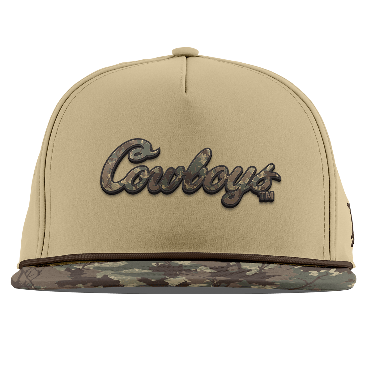 Oklahoma State University "Oklahoma State Timber Camo Series" Flat 5 Panel Rope Desert/Timber Camo