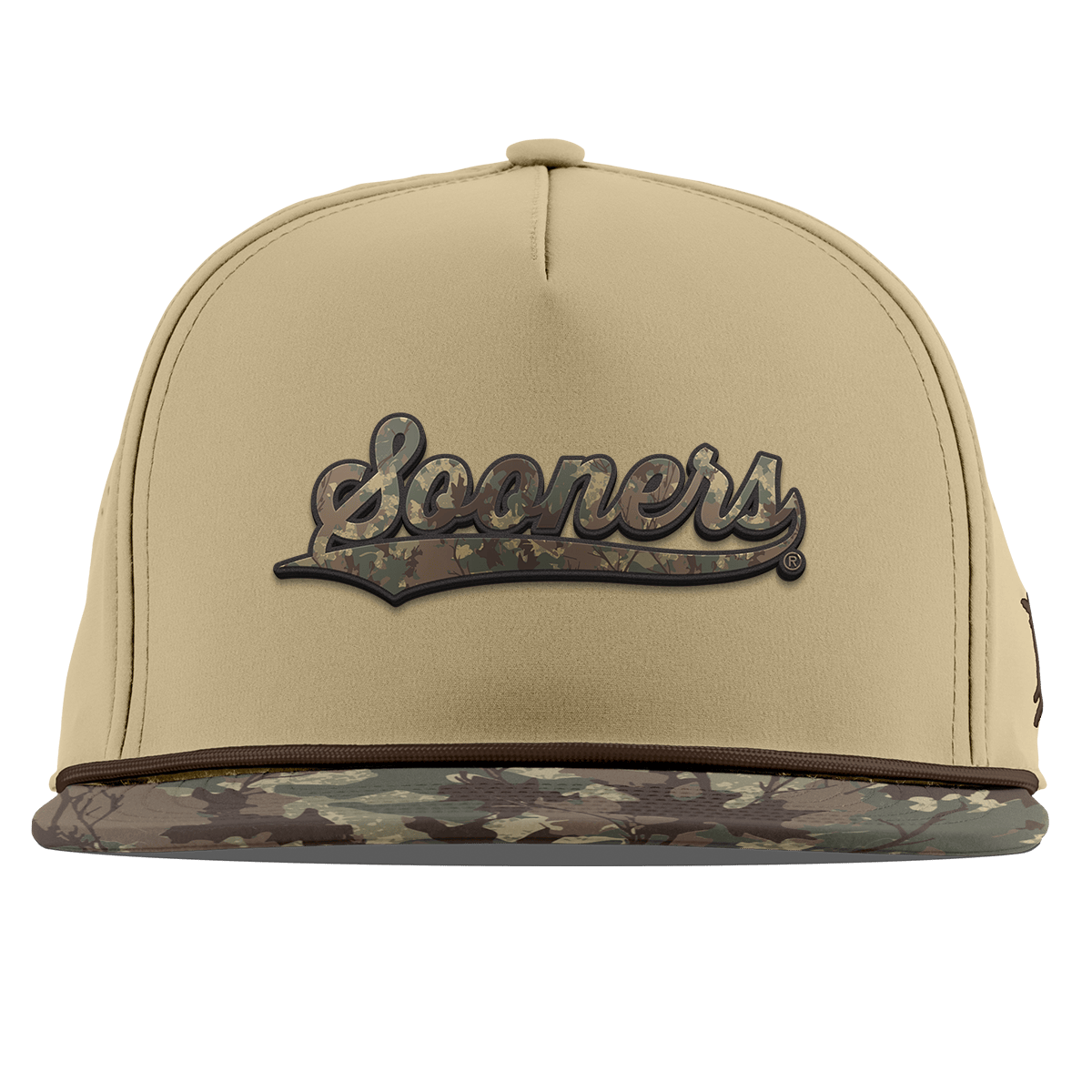 University of Oklahoma "Oklahoma Timber Camo Series" Flat 5 Panel Rope Desert/Timber Camo