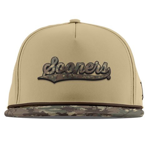 University of Oklahoma "Oklahoma Timber Camo Series" Flat 5 Panel Rope Desert/Timber Camo