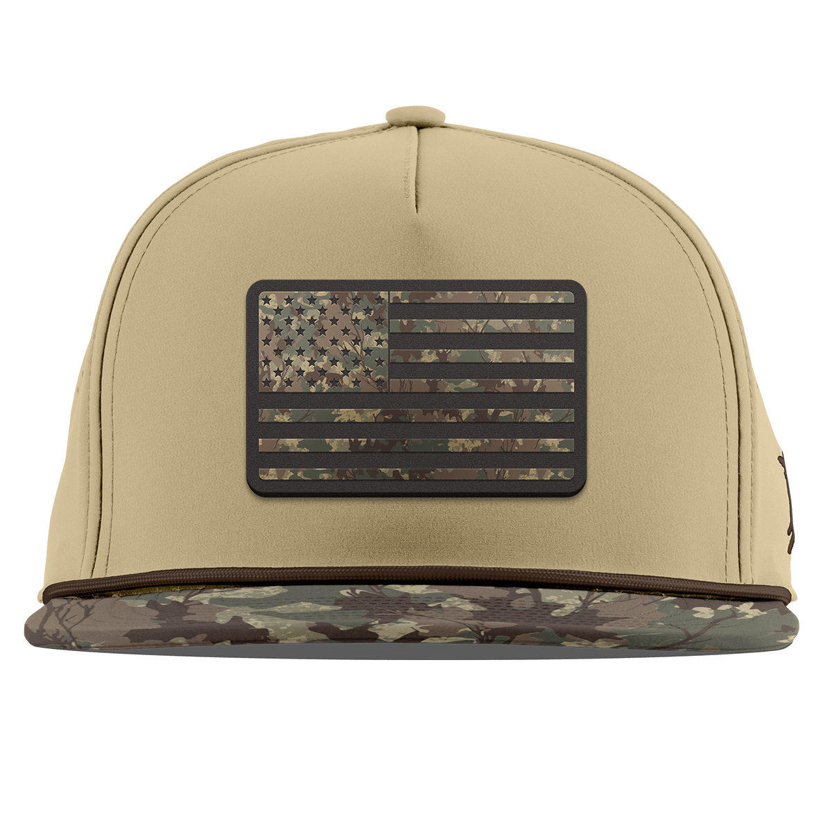 Old Glory Timber Camo Patriot Flat 5 Panel Rope Desert/Timber Camo