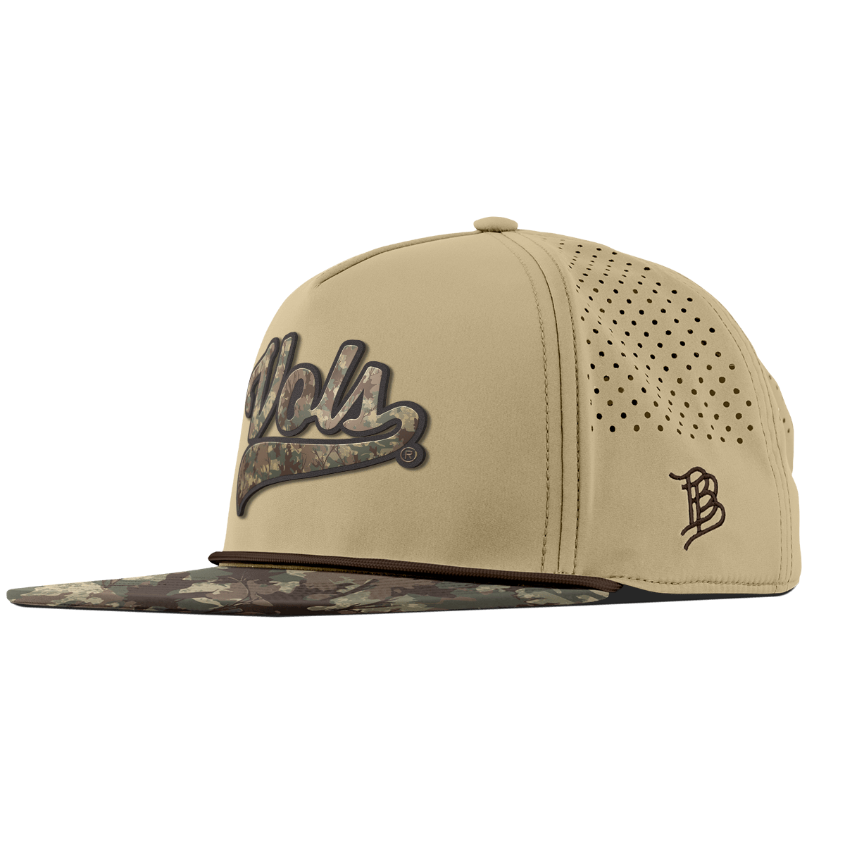 University of Tennessee "Tennessee Timber Camo Series" Flat 5 Panel Rope Desert/Timber Camo