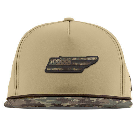 Tennessee Timber Camo Patriot Flat 5 Panel Rope Desert/Timber Camo