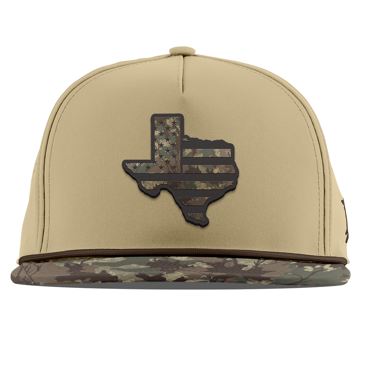 Texas Timber Camo Patriot Flat 5 Panel Rope Desert/Timber Camo