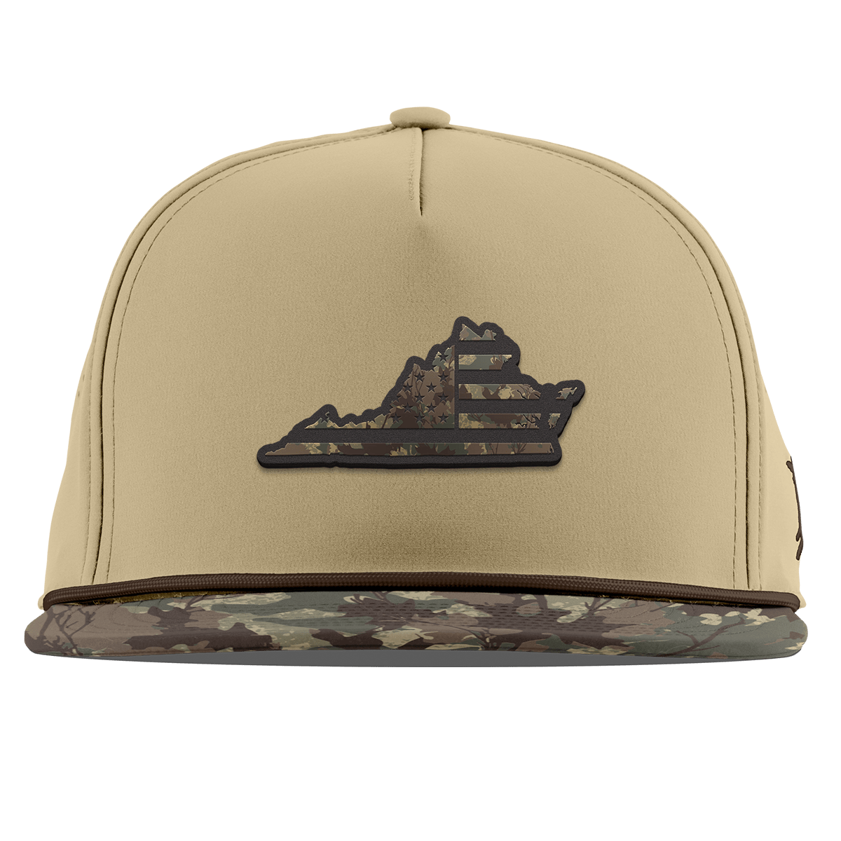 Virginia Timber Camo Patriot Flat 5 Panel Rope Desert/Timber Camo