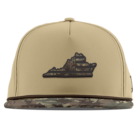Virginia Timber Camo Patriot Flat 5 Panel Rope Desert/Timber Camo