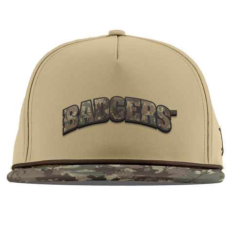 University of Wisconsin "Wisconsin Timber Camo Series" Flat 5 Panel Rope Desert/Timber Camo