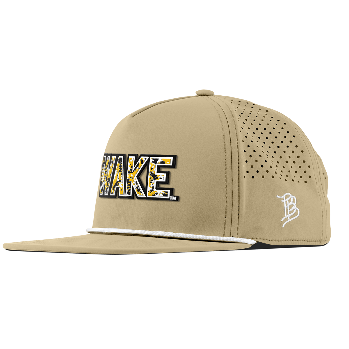 Wake Forest University "Wake Tie Dye" Flat 5 Panel Rope Desert