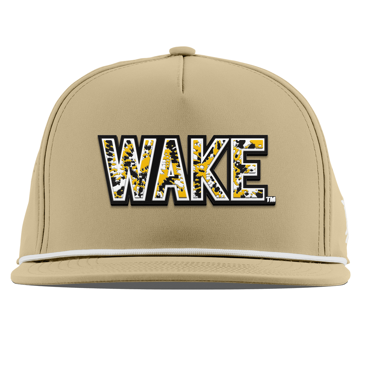 Wake Forest University "Wake Tie Dye" Flat 5 Panel Rope Desert