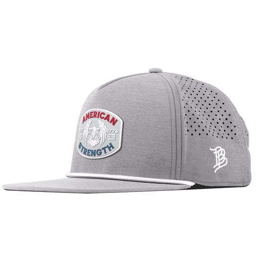 American Strength USA Flat 5 Panel Rope Heather Gray