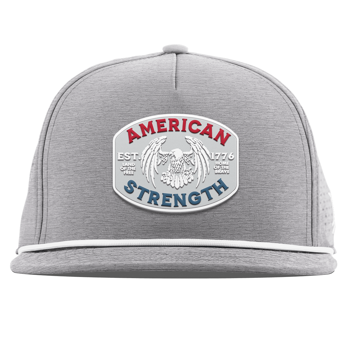 American Strength USA Flat 5 Panel Rope Heather Gray