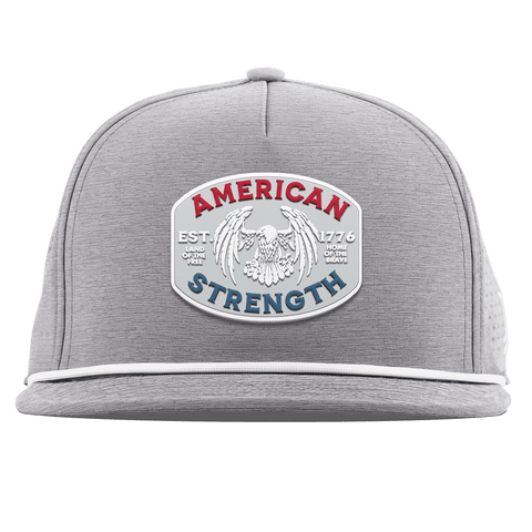 American Strength USA Flat 5 Panel Rope Heather Gray