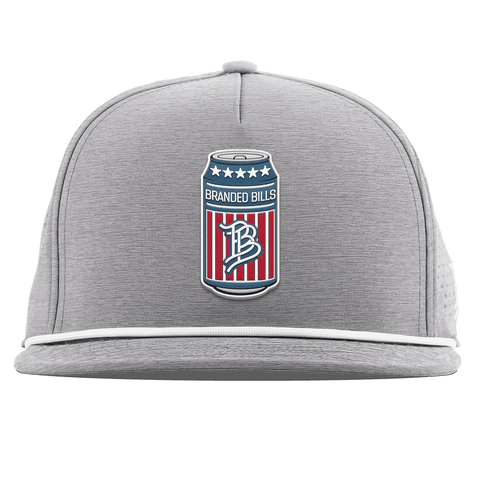 BB Brew Flat 5 Panel Rope Heather Gray