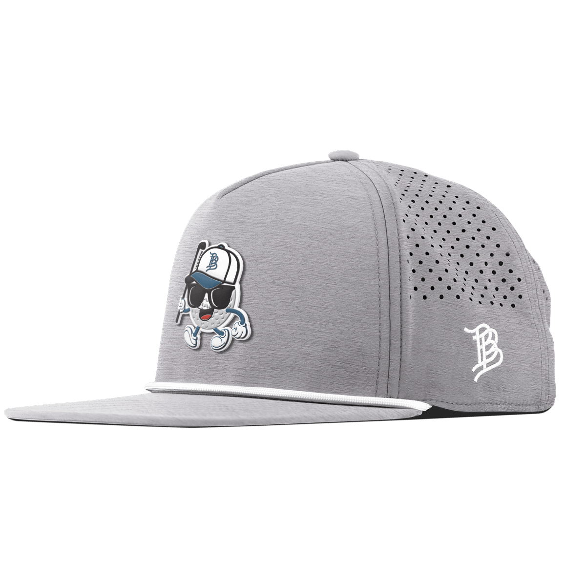 Bump 'n Run Flat 5 Panel Rope Heather Gray