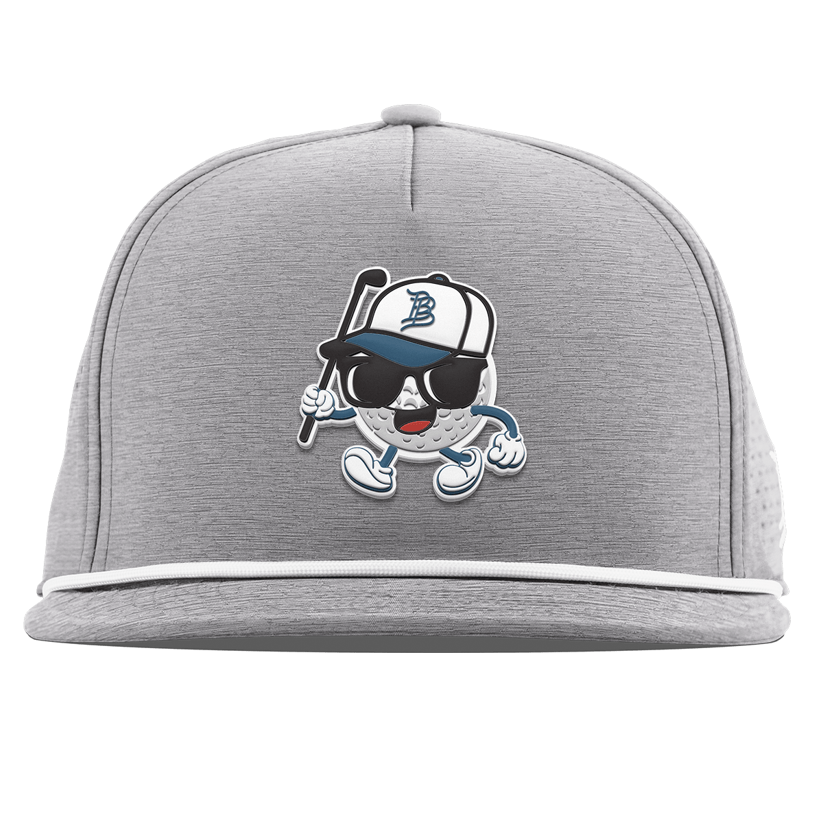 Bump 'n Run Flat 5 Panel Rope Heather Gray