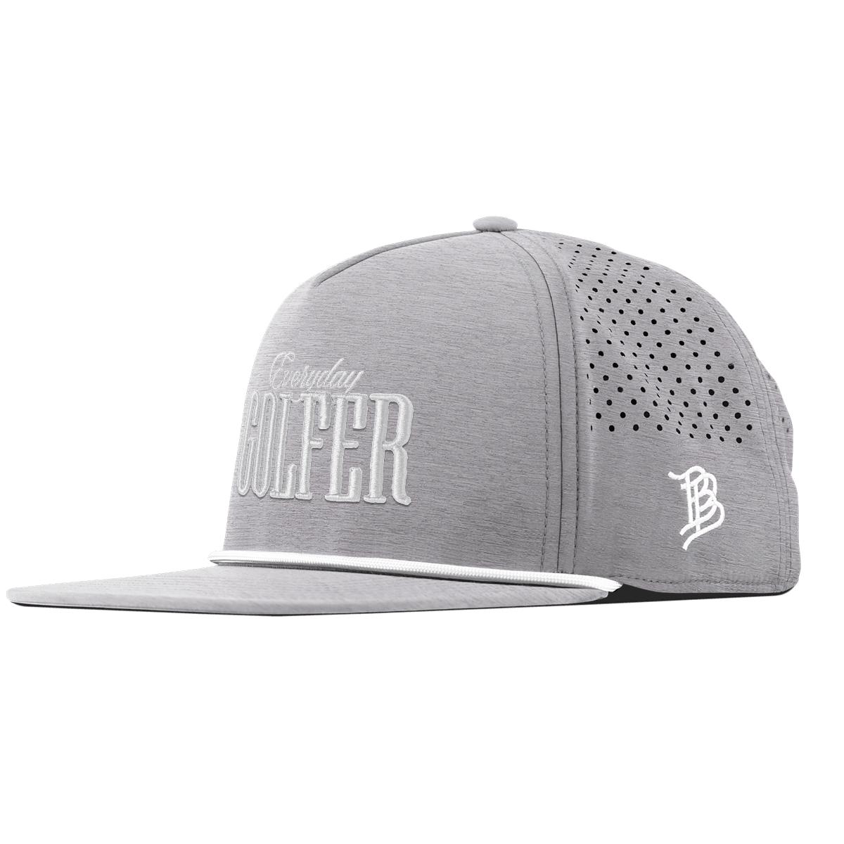 Everyday Golfer Flat 5 Panel Rope Heather Gray