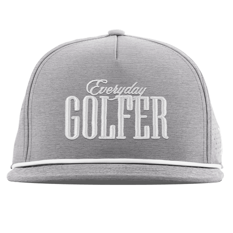 Everyday Golfer Flat 5 Panel Rope Heather Gray