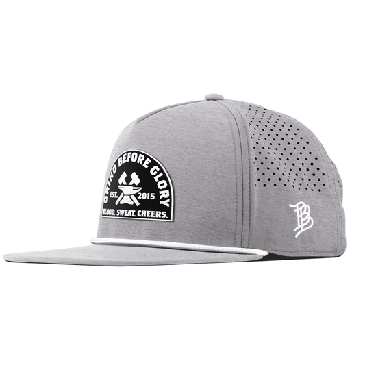 Grind Before Glory Flat 5 Panel Rope Heather Gray