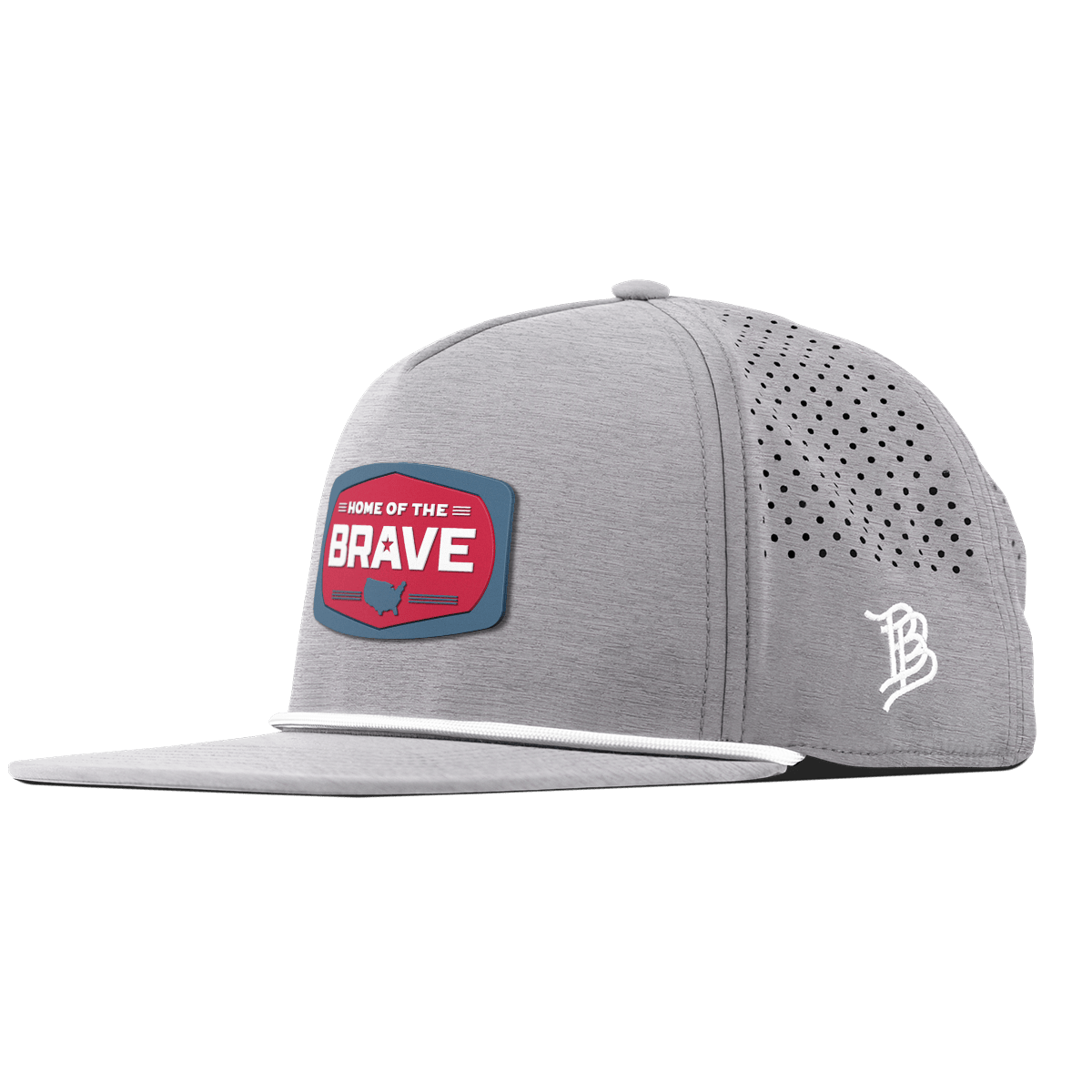 Home of the Brave Flat 5 Panel Rope Heather Gray