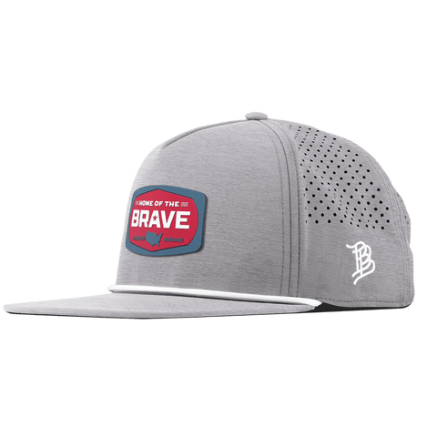 Home of the Brave Flat 5 Panel Rope Heather Gray