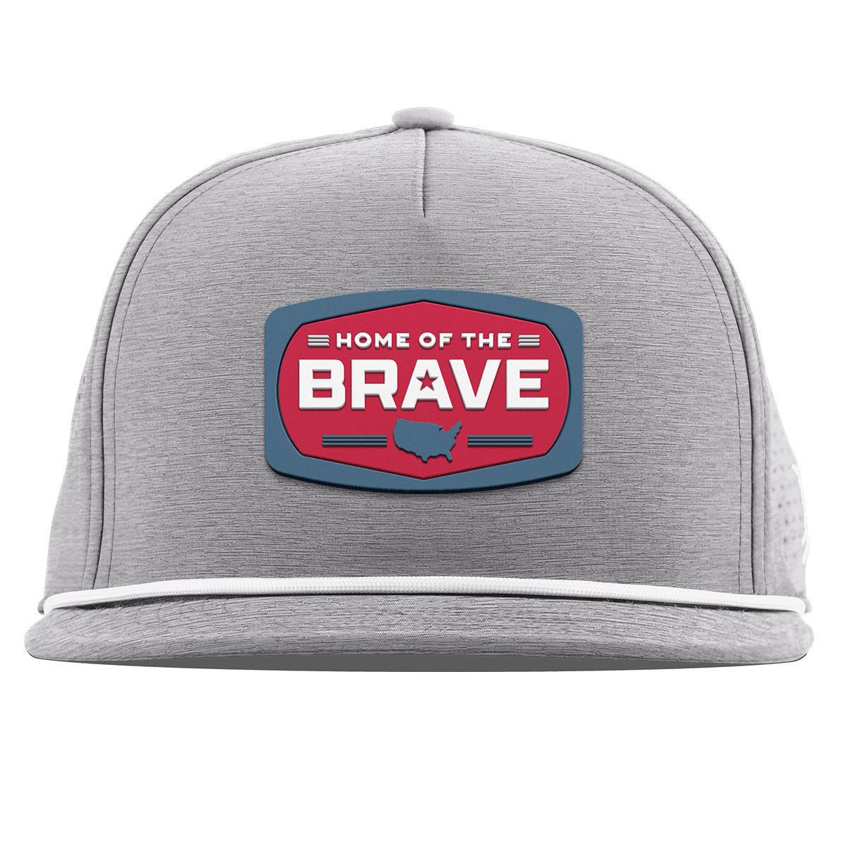 Home of the Brave Flat 5 Panel Rope Heather Gray