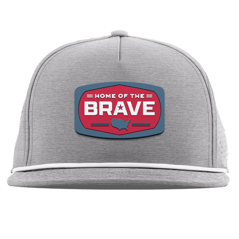 Home of the Brave Flat 5 Panel Rope Heather Gray