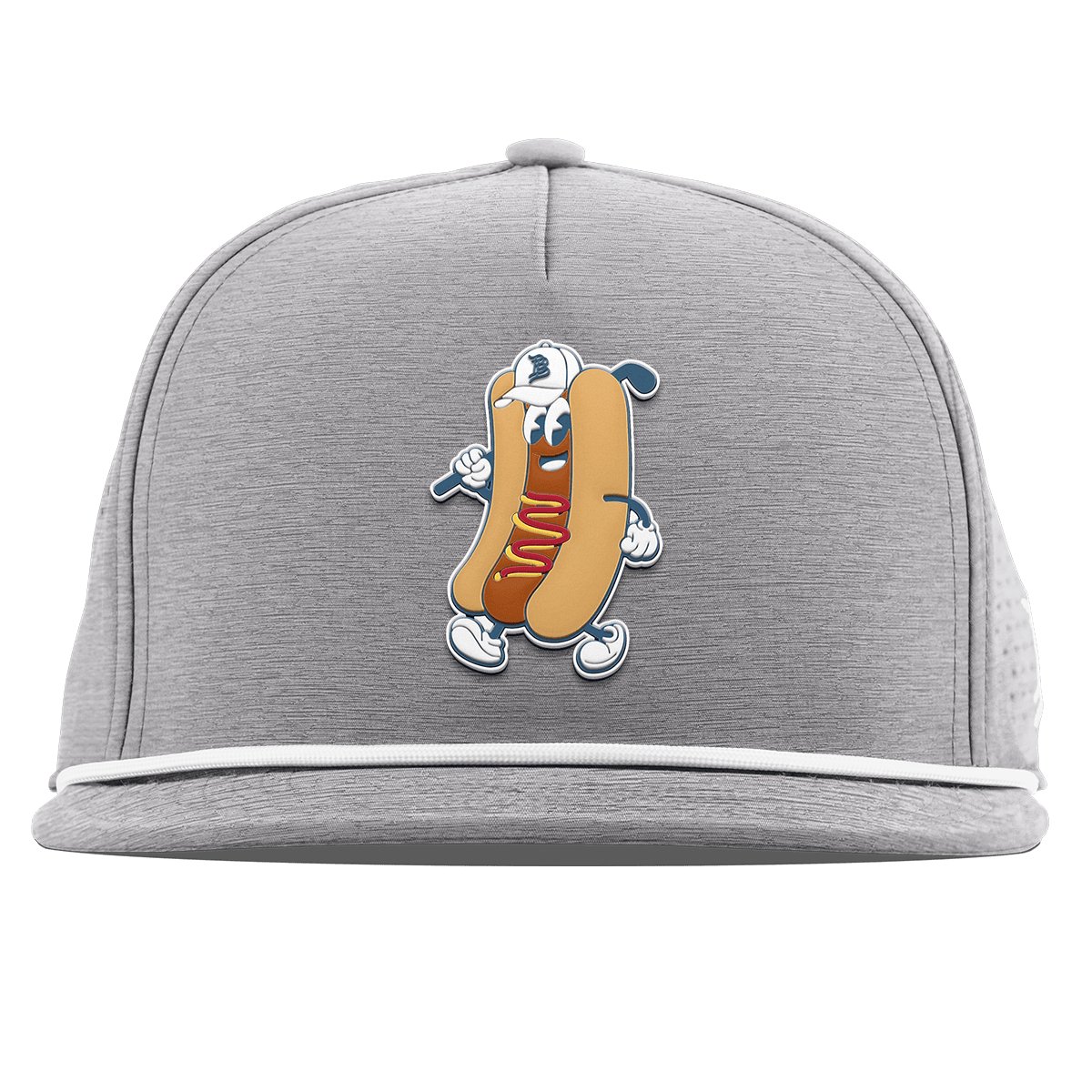Hot Dog Buddy Flat 5 Panel Rope Heather Gray