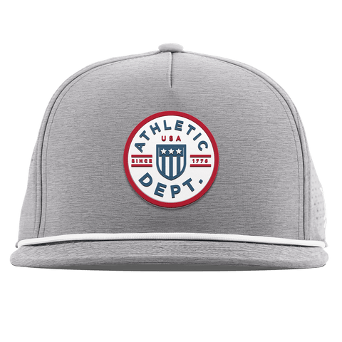 Liberty Letterman Flat 5 Panel Rope Heather Gray