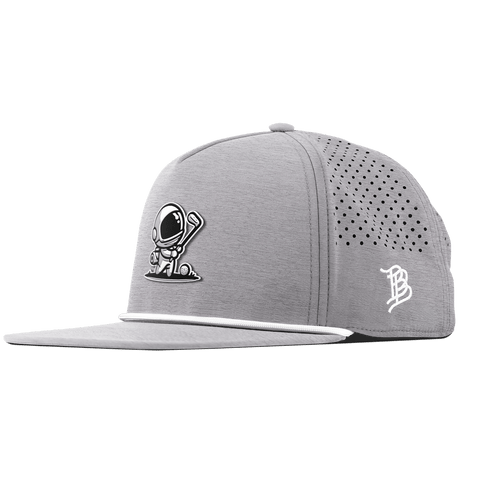 Moon Shot Flat 5 Panel Rope Heather Gray