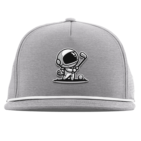 Moon Shot Flat 5 Panel Rope Heather Gray