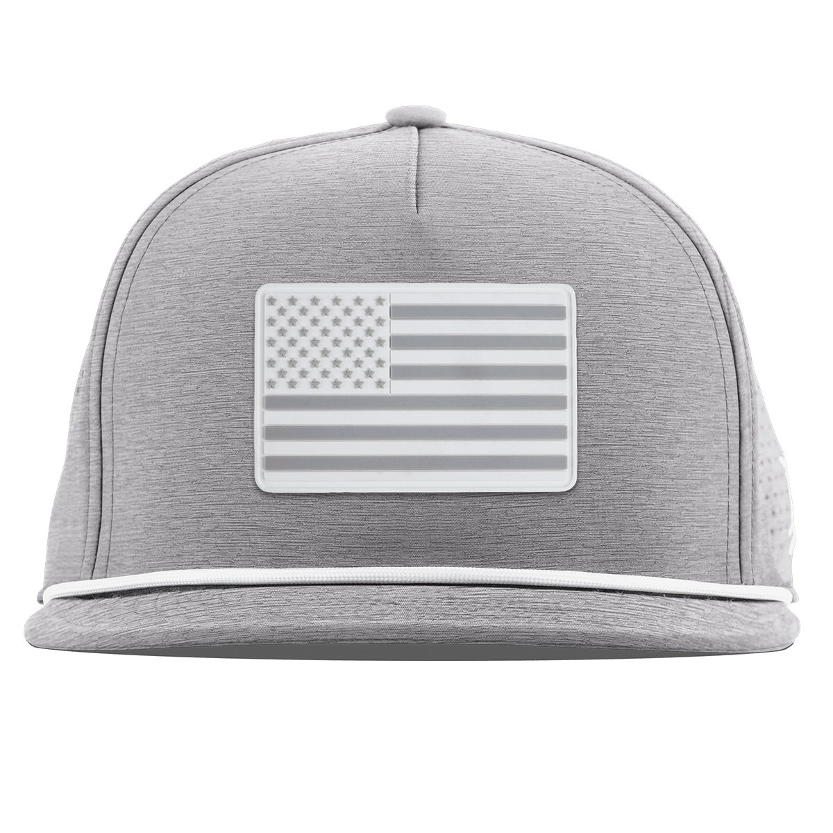 Pearl Old Glory Flat 5 Panel Rope Heather Gray