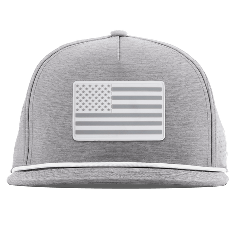 Pearl Old Glory Flat 5 Panel Rope Heather Gray