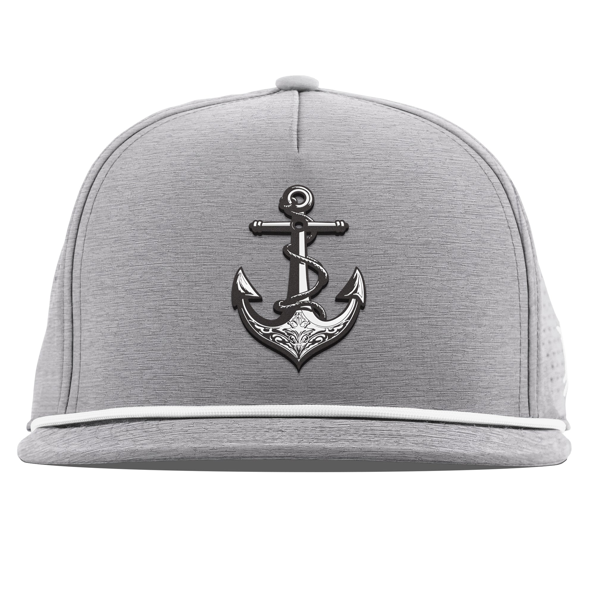 The Deeps Anchor Flat 5 Panel Rope Heather Gray