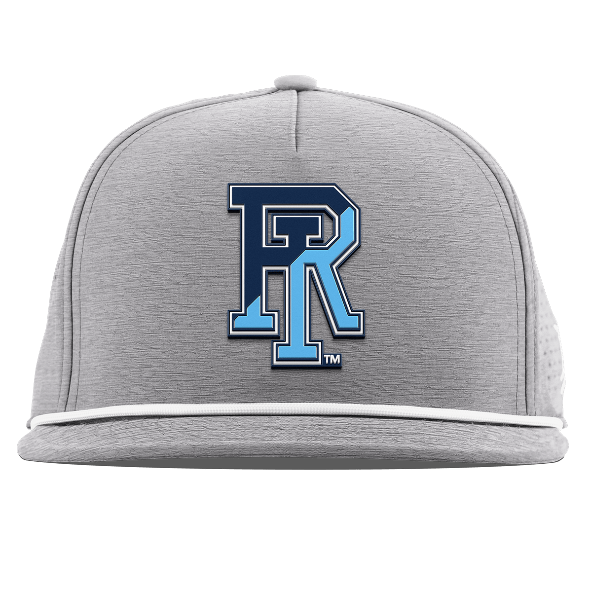 University of Rhode Island "URI Team Logo" Flat 5 Panel Rope Heather Gray