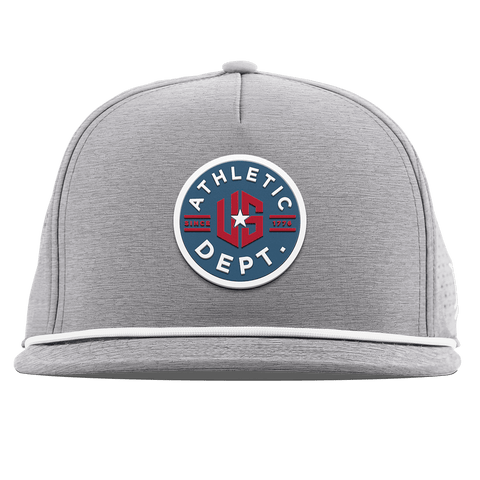 US Athletic Flat 5 Panel Rope Heather Gray