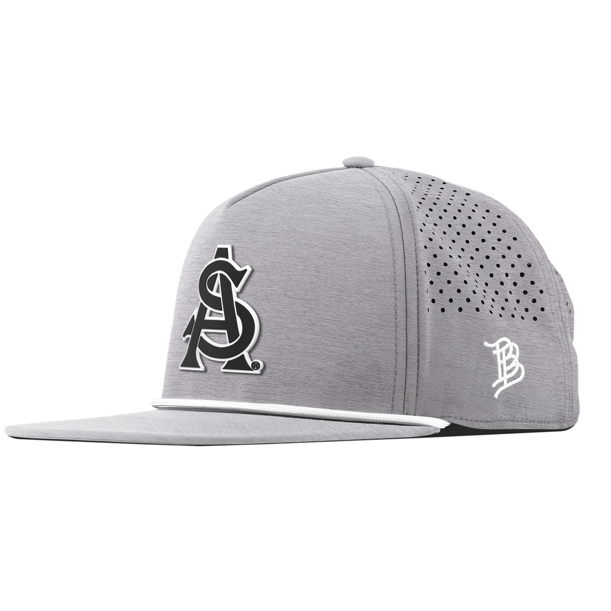 Arizona State University "Vintage ASU Team Logo" Flat 5 Panel Rope Heather Gray