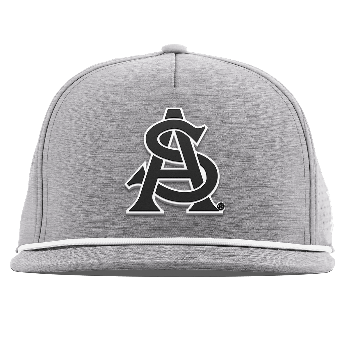 Arizona State University "Vintage ASU Team Logo" Flat 5 Panel Rope Heather Gray