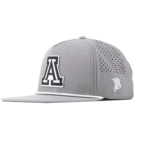 University of Arizona "Vintage Arizona Block" Flat 5 Panel Rope Heather Gray